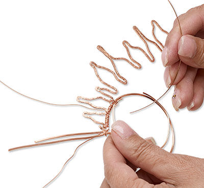 attaching rays to circle